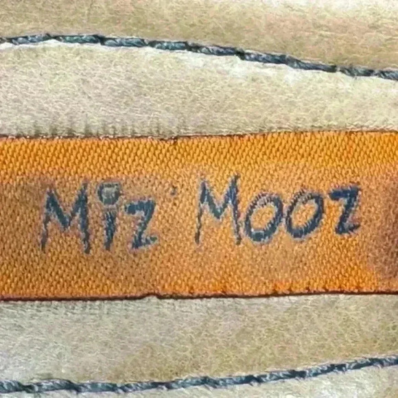 Miz Mooz Petra Retro Mary Jane Blue/Brown Leather Women's Heel Shoes Size 6.5 M - Picture 11 of 11